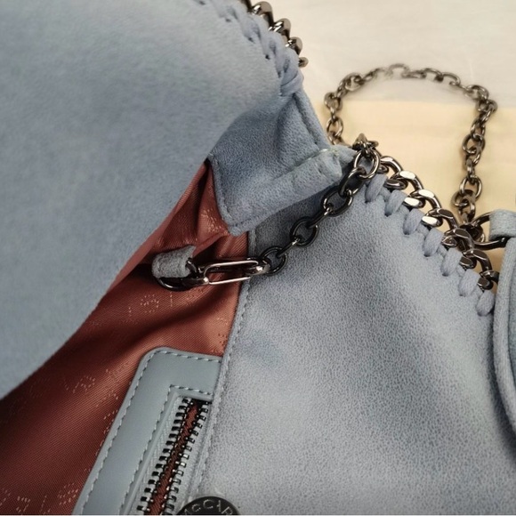 STELLA MCCARTNEY Falabella Shoulder Bag Metallic in light bule - Picture 9 of 14